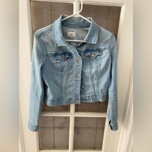 Old Navy denim jacket, women’s medium, light denim wash